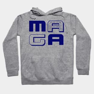 MAGA in Blue Hoodie